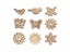 25/50pcs Mix Natural Wood Chips Butterfly Flowers DIY Ornaments Carousel 6