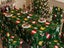 100x140cm Christmas Theme Tablecloth and 4 Chair Covers Set - Green Plaid Carousel 2