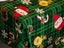100x140cm Christmas Theme Tablecloth and 4 Chair Covers Set - Green Plaid Carousel 3
