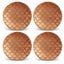 L'Objet Fortuny Canestrelli Canape Plates Orange Set 4pce Carousel 1