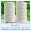 5mm 100M Beige Cotton Twisted Cord Rope Craft Macrame Artisan String NEW Carousel 3
