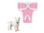2Pcs Reusable Female Dog Nappy Diapers Hygiene Pants Sanitary Pants - Pink XL Carousel 1