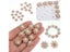 10PCS 16mm Rhinestone Pearl Snowflake Cabochon Metal Buttons For Clothing Decor Carousel 2