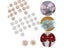 10PCS 16mm Rhinestone Pearl Snowflake Cabochon Metal Buttons For Clothing Decor Carousel 3