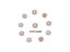 10PCS 16mm Rhinestone Pearl Snowflake Cabochon Metal Buttons For Clothing Decor Carousel 6