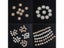 10PCS 16mm Rhinestone Pearl Snowflake Cabochon Metal Buttons For Clothing Decor Carousel 7
