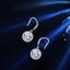 1 ct each moissanite Diamond Earrings halo round Carousel 4