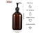 3Pcs Amber Shampoo Empty Bottle With Pump For Shower Products Carousel 8