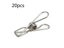 20 Pcs Windproof Stainless Steel Metal Clothespins For Clothes Towels Socks Carousel 2