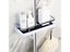 Bathroom Shower Storage Rack Organizer No Drilling Lifting Rod Shower Head Carousel 4