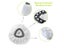 5pcs/lot 360 Rotating Mop Head Replacement Refill Microfiber Spinning Floor Mop Carousel 6