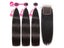 100 Human Hair Bundles 4x4 Lace Closure Brazilian Straight Hair Weave 3 Bundles Carousel 8