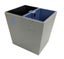 14L Gray Premium Leather Recycle Bin Carousel 1