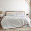 Ardor Norfolk White 3 Pcs Embossed Comforter Set Queen/King Carousel 1