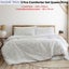 Ardor Norfolk White 3 Pcs Embossed Comforter Set Queen/King Carousel 2