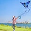 Crystal Butterfly Kite Beautiful Blue Kite Outdoor Fun Kite Flying Toys for C... Carousel 5