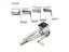 4 PCS Set Stainless Steel Cheese Grater Hand-operated Rotary Cheese Grater Carousel 3
