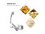 4 PCS Set Stainless Steel Cheese Grater Hand-operated Rotary Cheese Grater Carousel 7