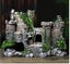 Aquarium Fish Tank Accessories Resin Ancient Castle Stone Ornaments Carousel 4