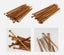 18 Pairs of Pointed Carbonized Bamboo Knitting Needles, Crochet Tool Carousel 1