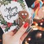 10PCS/Bag 18mm Christmas Wooden Buttons Snowflakes Buttons White Embellishments Carousel 4