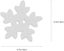 10PCS/Bag 18mm Christmas Wooden Buttons Snowflakes Buttons White Embellishments Carousel 7