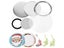 Blank Mirror Badge Button Maker Parts 58MM Badge Press Making Machine Supplies Carousel 2