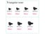 Fenrry 100Pcs/Lot Black Triangle Noses Plastic Safety Noses Doll Animal Dog Carousel 4