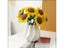 Finished 10pcs Hand-knitted Handmade Yarn Crochet Sunflower Bouquet Decorative Carousel 3