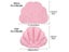 3Color Soft Fan-shaped Inflatable Bath Pillow Neck Support Suction Cups Spa Carousel 8