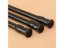 Black Extendable Adjustable Spring Tension Rod For Curtains Showers Carousel 6
