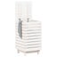 Laundry Basket White 44x44x76 Cm Solid Wood Pine Ntxtxx Carousel 3