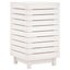 Laundry Basket White 44x44x76 Cm Solid Wood Pine Ntxtxx Carousel 7