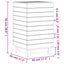 Laundry Basket White 44x44x76 Cm Solid Wood Pine Ntxtxx Carousel 10