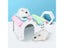 Pet Hamster Toys Wooden Rainbow Bridge Seesaw Swing Toys Small Animal Activity Carousel 4