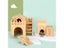 Sturdy Dwarf Hamsters House Harmless Pet Toy Solid Wood Hamster Funny Play Carousel 3