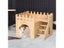 Sturdy Dwarf Hamsters House Harmless Pet Toy Solid Wood Hamster Funny Play Carousel 6