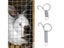 Cage Door Spring Hook 10Pcs Metal Spring Hooks Sturdy Tension Fixing Spring For Carousel 1