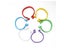 100Pcs 20mm Poultry Leg Buckle Ring 6 Colors Plastic Farm Equipments Carousel 7
