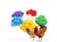 100Pcs 20mm Poultry Leg Buckle Ring 6 Colors Plastic Farm Equipments Carousel 8