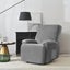 Velvet 1-Seater Recliner Chair Cover With Side Pockets 4 Pieces Carousel 3