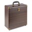 Vinyl LP Record Case - Dark Wood Carousel 6