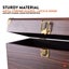 Vinyl LP Record Case - Dark Wood Carousel 16
