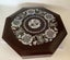 OLD CHINESE LACQUERED LARGE JEWELLERY BOX = MOTHER OF PEARL INSERT = HEXAGONAL Carousel 1