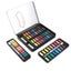 Multicolor Solid Watercolor Paint Set Portable Metal Box With Water Color CHK12N Carousel 25