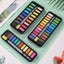 Multicolor Solid Watercolor Paint Set Portable Metal Box With Water Color CHK12N Carousel 28