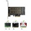M.2 NGFF to Computer Expansion Card PCIe X4 X8 X16 NVMe SATA Dual SSD PCI CHK12N Carousel 3