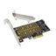 M.2 NGFF to Computer Expansion Card PCIe X4 X8 X16 NVMe SATA Dual SSD PCI CHK12N Carousel 4