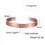 Pure Copper Bracelet Men Magnetic Arthritis Adjustable Magnets Men Cuff B CHK12N Carousel 25