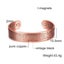 Pure Copper Bracelet Men Magnetic Arthritis Adjustable Magnets Men Cuff B CHK12N Carousel 5